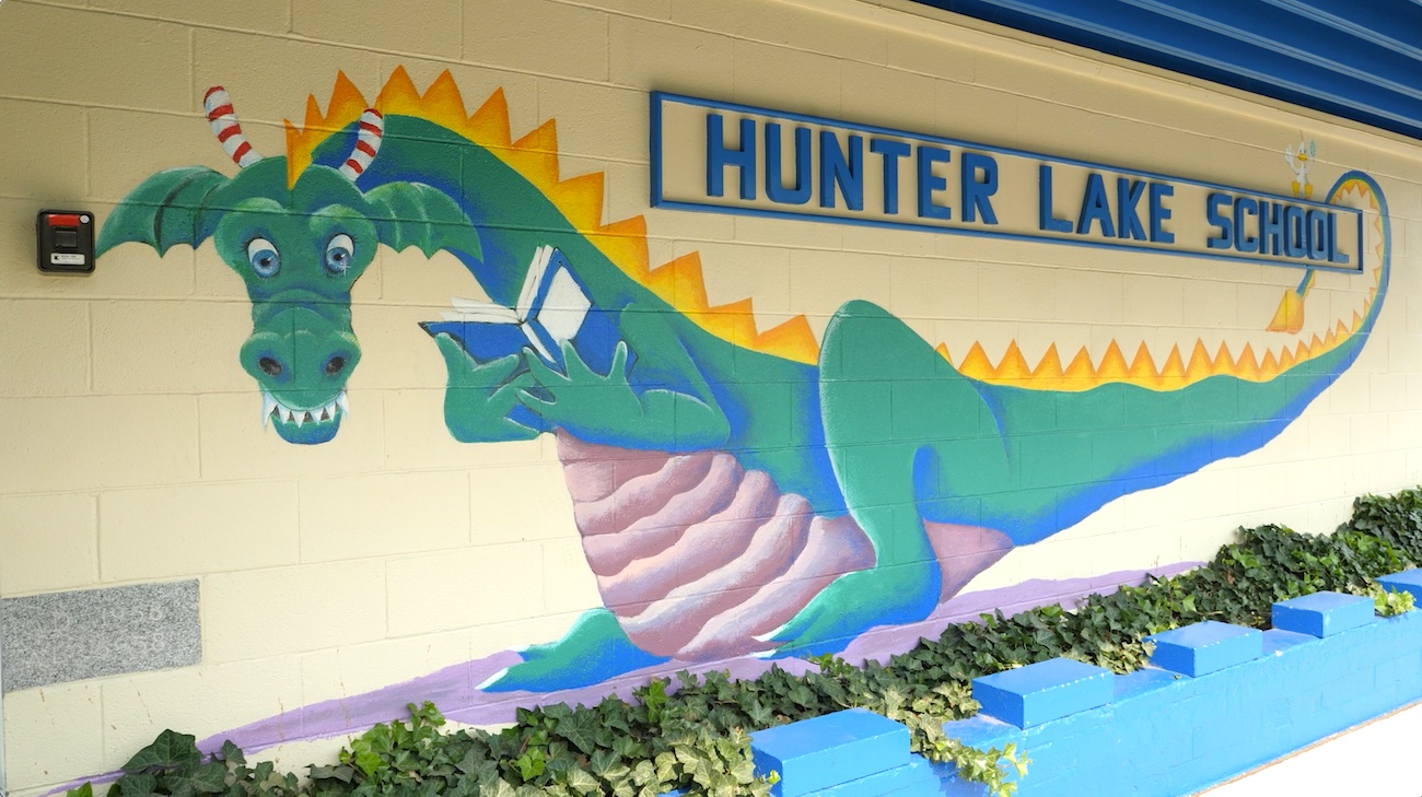  Front entrance of the school